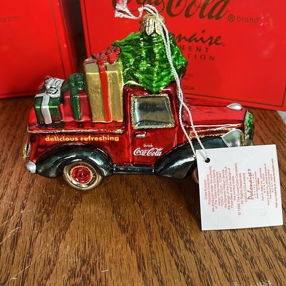 Kurt Adler Polonaise Coca Cola Polar Bear, Santa, Snowman Christmas Ornaments - Picture 8 of 12